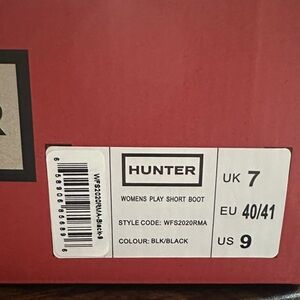 Hunter Women's Play Short Boots - Classic Black